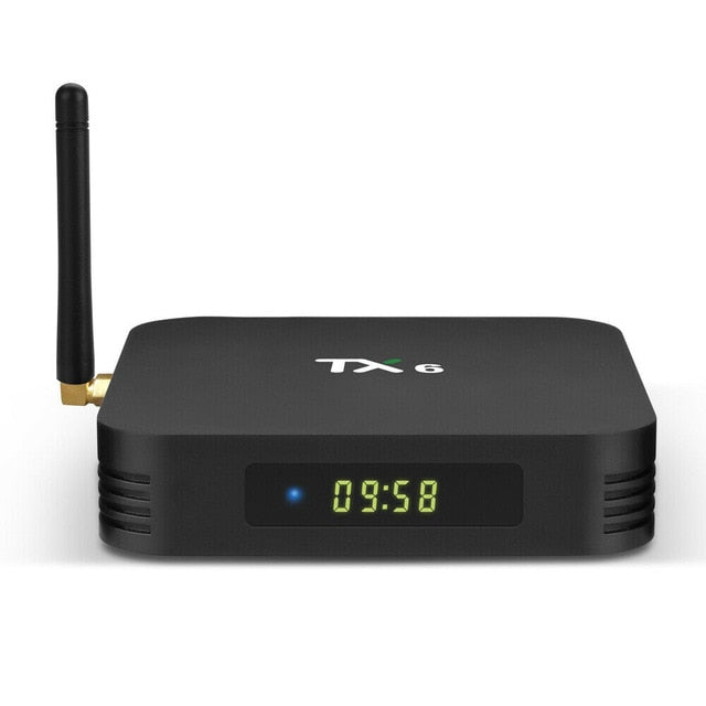 TX6 Smart TV Box Quad Core 2GB+16GB Android 9.0 Set Top Box 100M Dual 2.4/5Ghz WI-FI HD Media Player Support WiFi TF Card 4K