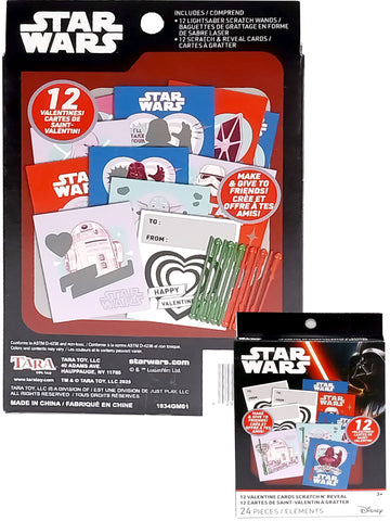 Star Wars 3pc Valentines Activity Set Essentials with DSE Bonus Mystery Towel for Kids