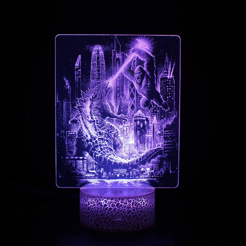 Star Wars LED 3D Illusion Acrylic Night Light, Decor Enhanced Light Art with 7 Changing Colors