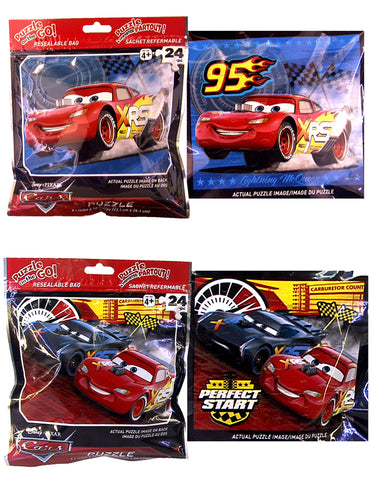 11pc Disney Cars Deluxe Puzzle Set with DSE Bonus Mystery Towel for Kids