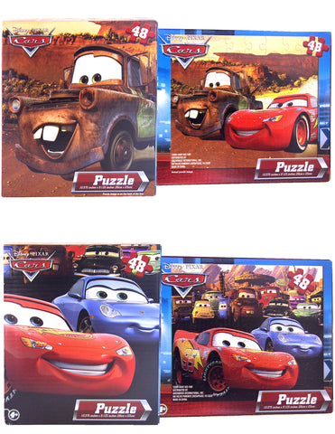 7pc Disney Cars 24/48pc Puzzle Set with DSE Bonus Mystery Towel for Kids