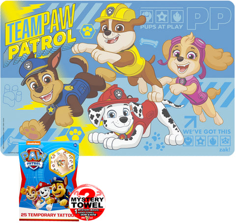 Paw Patrol Placemat Essentials with DSE Bonus Mystery Towel for Kids