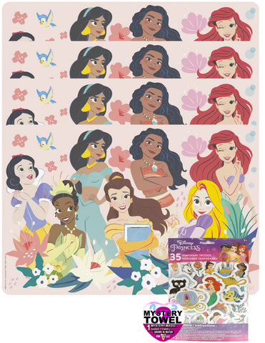 Disney Princess 4 PACK Placemat Essentials with DSE Bonus Mystery Towel for Kids