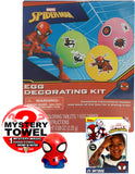 Spiderman 4pc Egg Coloring Kit with DSE Bonus Mystery Towel for Kids