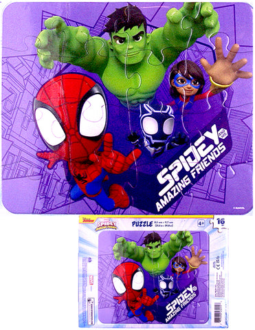 Spidey Puzzle Art Activity Skill Builder Set with DSE Bonus Mystery Towel for Kids