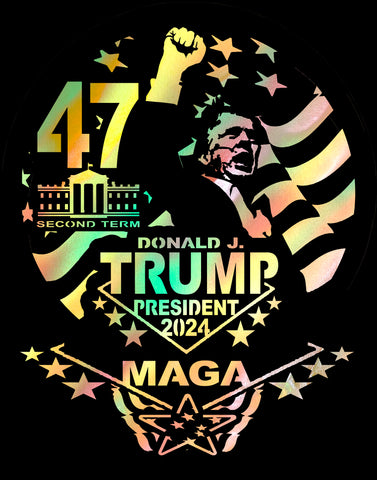 TRUMP President 47 Second Term Commemorative Canvas Art