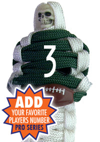 BNC's Mummys NFL Team Colors Player paracord Keychain PRO SERIES - New York Jets Colors