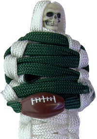 BNC's Mummys NFL Team Colors Player paracord Keychain - New York Jets Colors