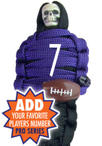 BNC's Mummys NFL Team Colors Player paracord Keychain PRO SERIES - Baltimore Ravens Colors