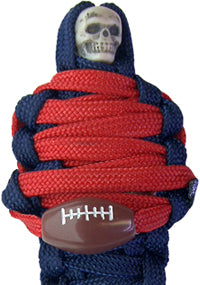 BNC's Mummys NFL Team Colors Player paracord Keychain - Houston Texans Colors
