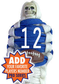 BNC's Mummys NFL Team Colors Player paracord Keychain PRO SERIES - Indianapolis Colts Colors
