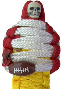 BNC's Mummys NFL Team Colors Player paracord Keychain - Kansas City Chiefs Colors
