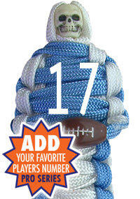 BNC's Mummys NFL Team Colors Player paracord Keychain PRO SERIES - Los Angeles Chargers Colors