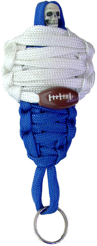 BNC's Mummys NFL Team Colors Player paracord Keychain - New York Giants Colors