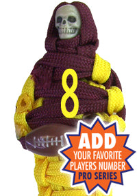 BNC's Mummys NFL Team Colors Player paracord Keychain PRO SERIES - Washington Redskins Colors