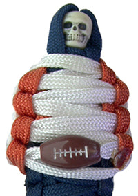 BNC's Mummys NFL Team Colors Player paracord Keychain - Chicago Bears Colors