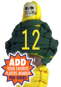 BNC's Mummys NFL Team Colors Player paracord Keychain PRO SERIES - Green Bay Packers Colors