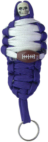 BNC's Mummys NFL Team Colors Player paracord Keychain - Minnesota Vikings Colors