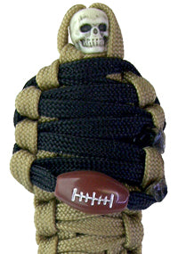 BNC's Mummys NFL Team Colors Player paracord Keychain - New Orleans Saints Colors