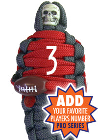 BNC's Mummys NFL Team Colors Player paracord Keychain PRO SERIES - Tampa Bay Buccaneers Colors
