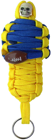 BNC's Mummys NFL Team Colors Player paracord Keychain - Los Angeles Rams Colors