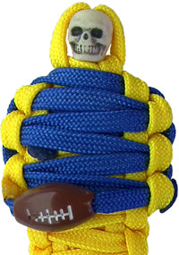 BNC's Mummys NFL Team Colors Player paracord Keychain - Los Angeles Rams Colors