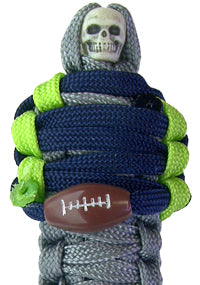 BNC's Mummys NFL Team Colors Player paracord Keychain - Seattle Seahawks Colors