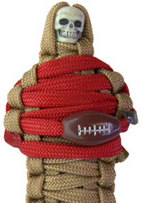 BNC's Mummys NFL Team Colors Player paracord Keychain - San Francisco 49ers Colors