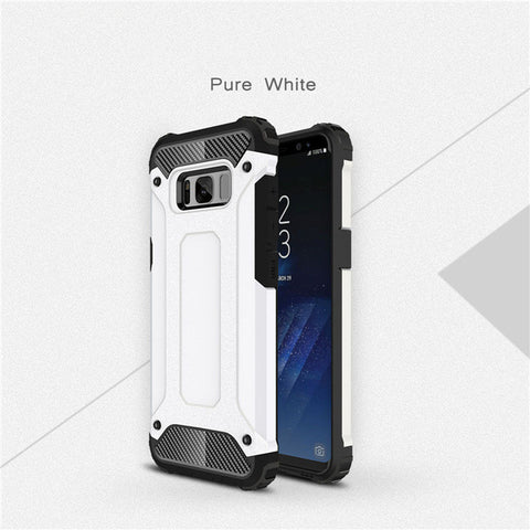 Luxury Tough Slim Durable Armor Phone Case For Samsung Galaxy S8 / Plus S5 S6 S7 Edge Hybrid TPU+PC Shockproof Protective Covers