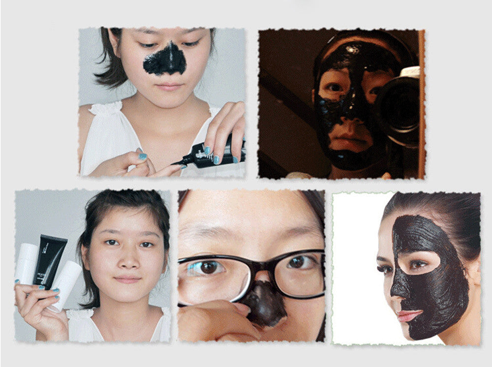 FREE PLUS SHIPPING OFFER-Black Mud Face Mask Deep Cleansing Peel Off Blackhead Remover Treatment Mask