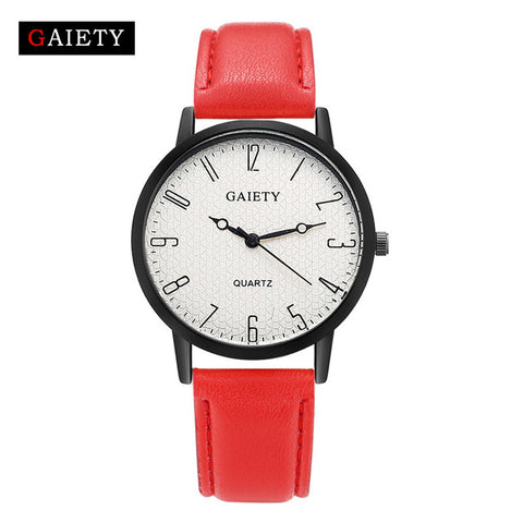 Vico 2018 New Famous Brand GAIETY Women Fashion Leather Band Analog Quartz Round Wrist Watch Watches relogio feminino clock