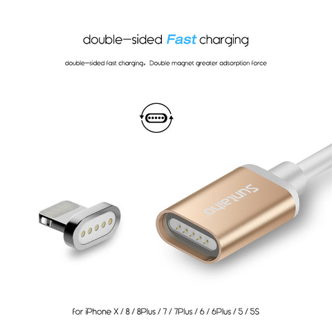 Suntaiho USB 3in1 Magnetic Fast Charging/Data Sync Cable For Type C/Micro/Lightning 1M/3FT