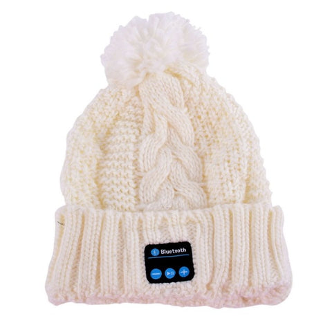 Winter Warm Beanie Hat Wireless Bluetooth Smart Cap Headphone Headset Speaker Mic