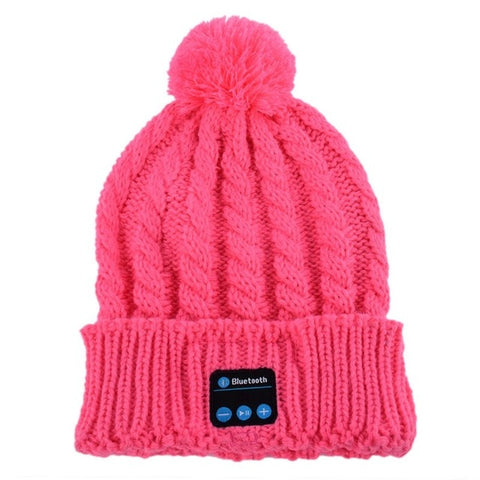 Winter Warm Beanie Hat Wireless Bluetooth Smart Cap Headphone Headset Speaker Mic