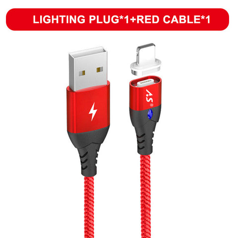 A.S Magnetic USB 3A Fast Data/Charging Cable  3in1-Micro/Type C/Lightning 1M-3FT/2M-6FT