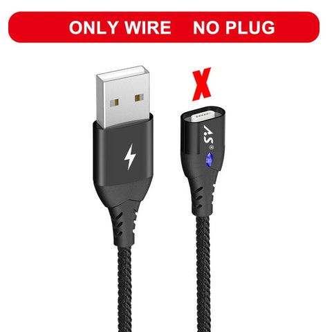 A.S Magnetic USB 3A Fast Data/Charging Cable  3in1-Micro/Type C/Lightning 1M-3FT/2M-6FT