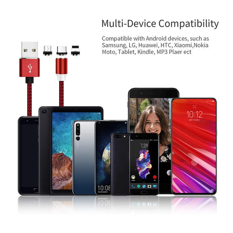 USB Magnetic Fast Charging Micro/Type C/iOS_USA
