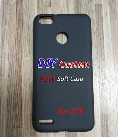 DSE's "MAKE IT MINE" Custom Black Soft Silicone Case For ZTE Phones