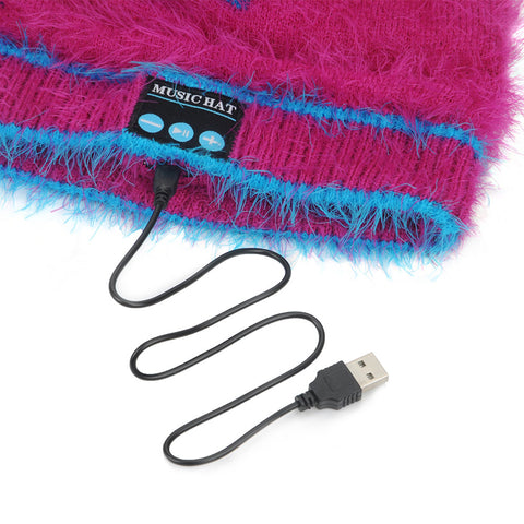 Warm Soft Beanie Wireless Bluetooth Headset